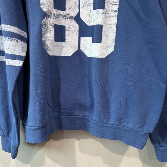 Tilly's Women's Crewneck Sweatshirt SZ: Large Blue/White - Picture 3 of 12